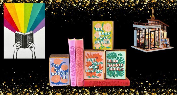 best bookish gifts under $30 collage