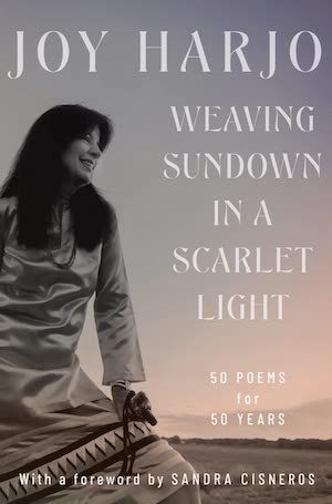 Weaving Sundown in a Scarlet Light by Joy Harjo book cover