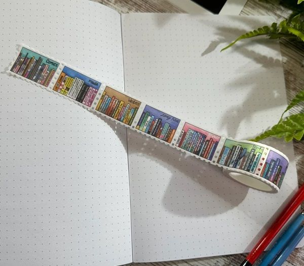 Bookshelf Washi Tape