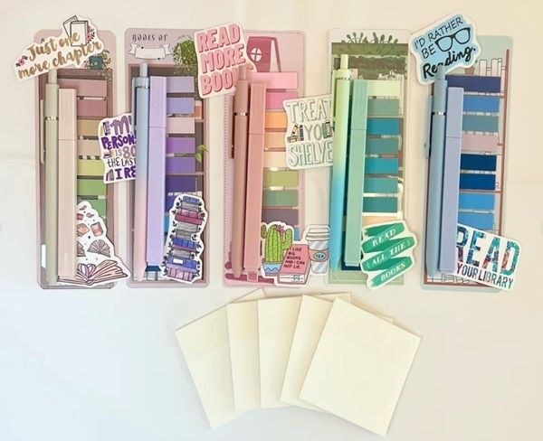 image of book annotation kits with tabs and pens