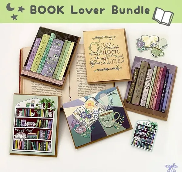 image of bookish card packs