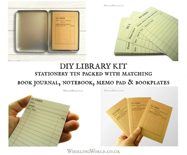 image of DIY Library Kit featuring small tin case