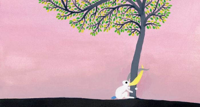 illustration from “Bunny & Tree.” by Balint Zsako
