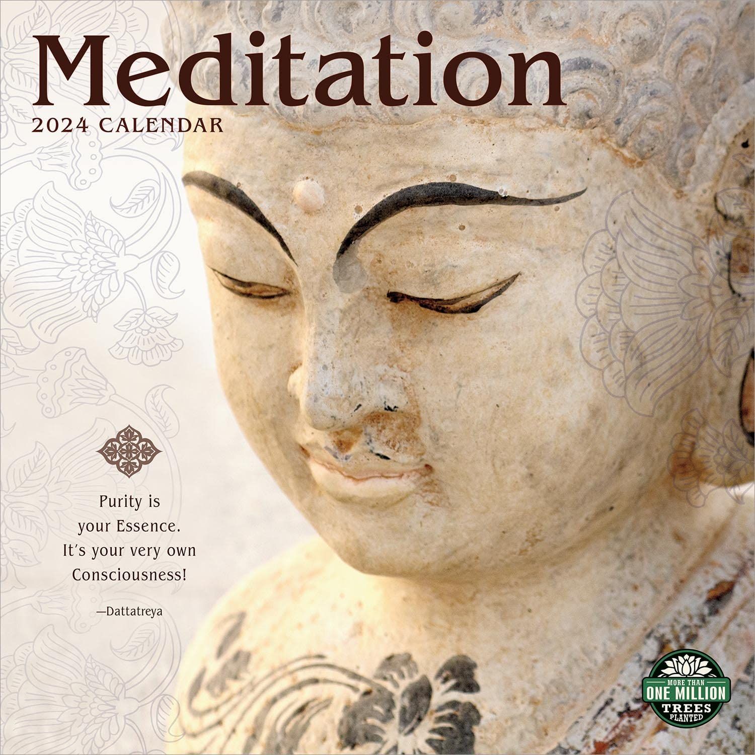 meditation wall calendar cover 2024