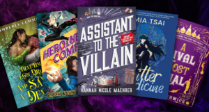 a collage of covers of books like Assistant to the Villain