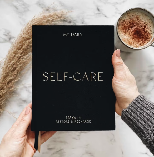 Self-Care Journal by BlushAndGoldInvites
