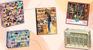 collage of bookish puzzles