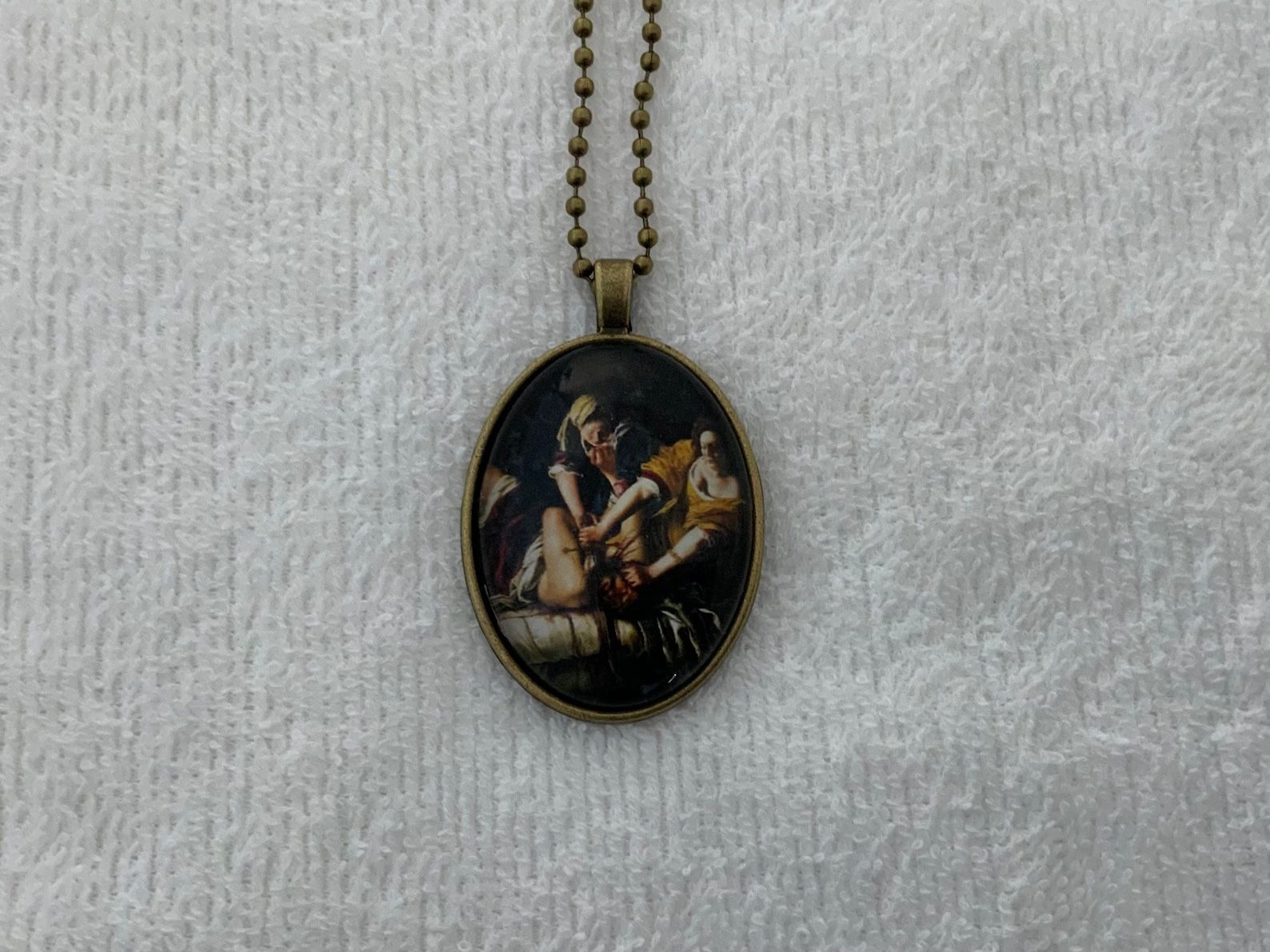 “Judith Beheading Holofernes” necklace