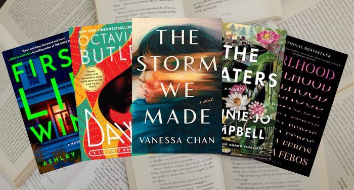 cover collage of book club picks for january 2023