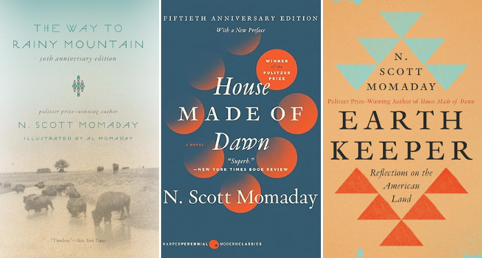 three of the covers of N. Scott Momaday's books