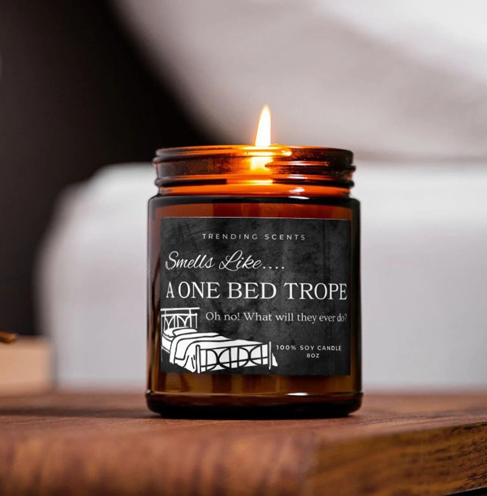 only one bed candle
