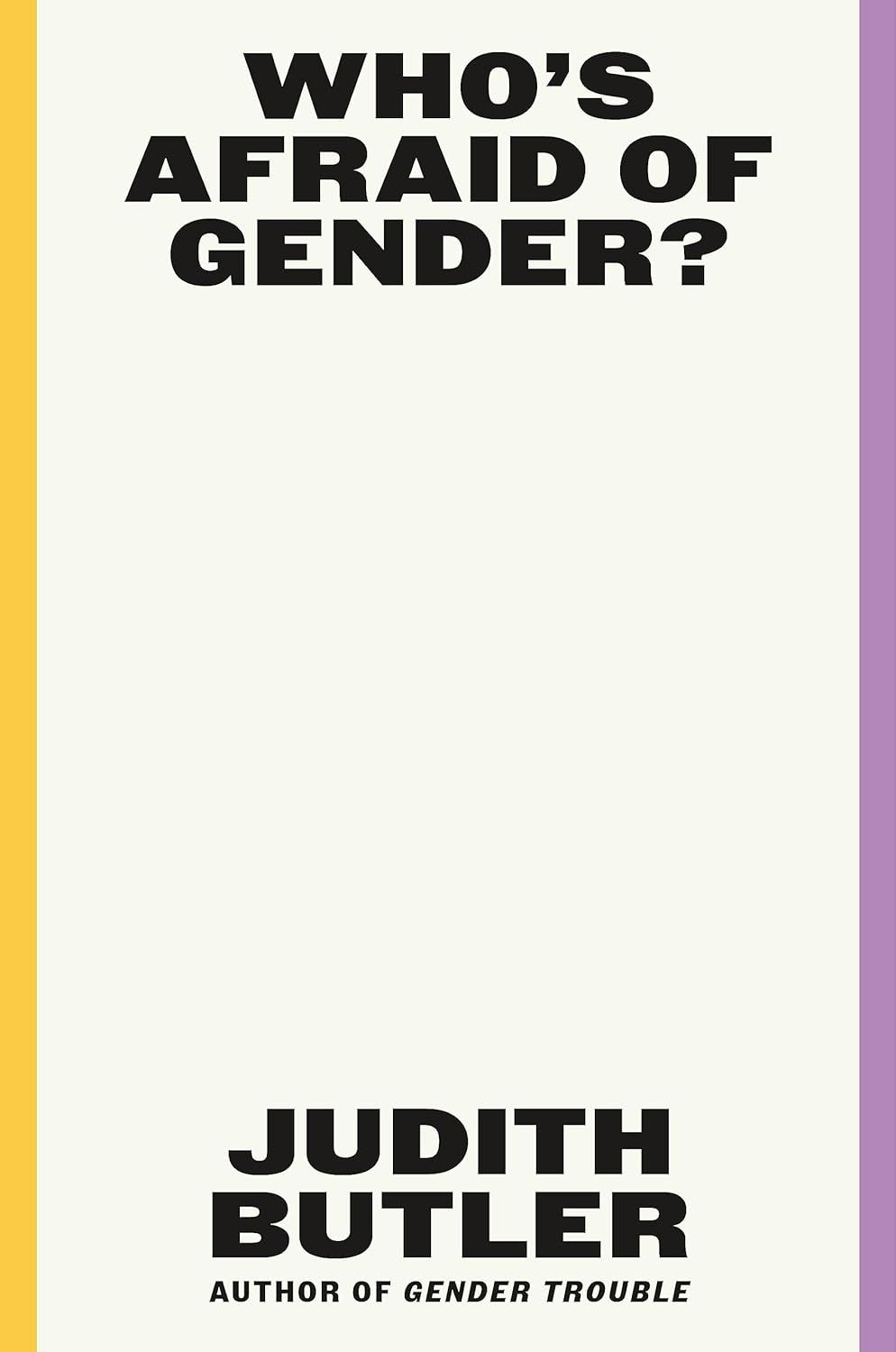 Who's Afraid of Gender Book Cover