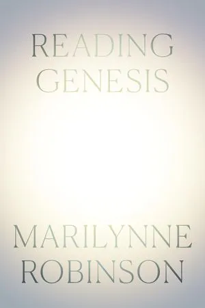 cover of Reading Genesis by Marilynne Robinson