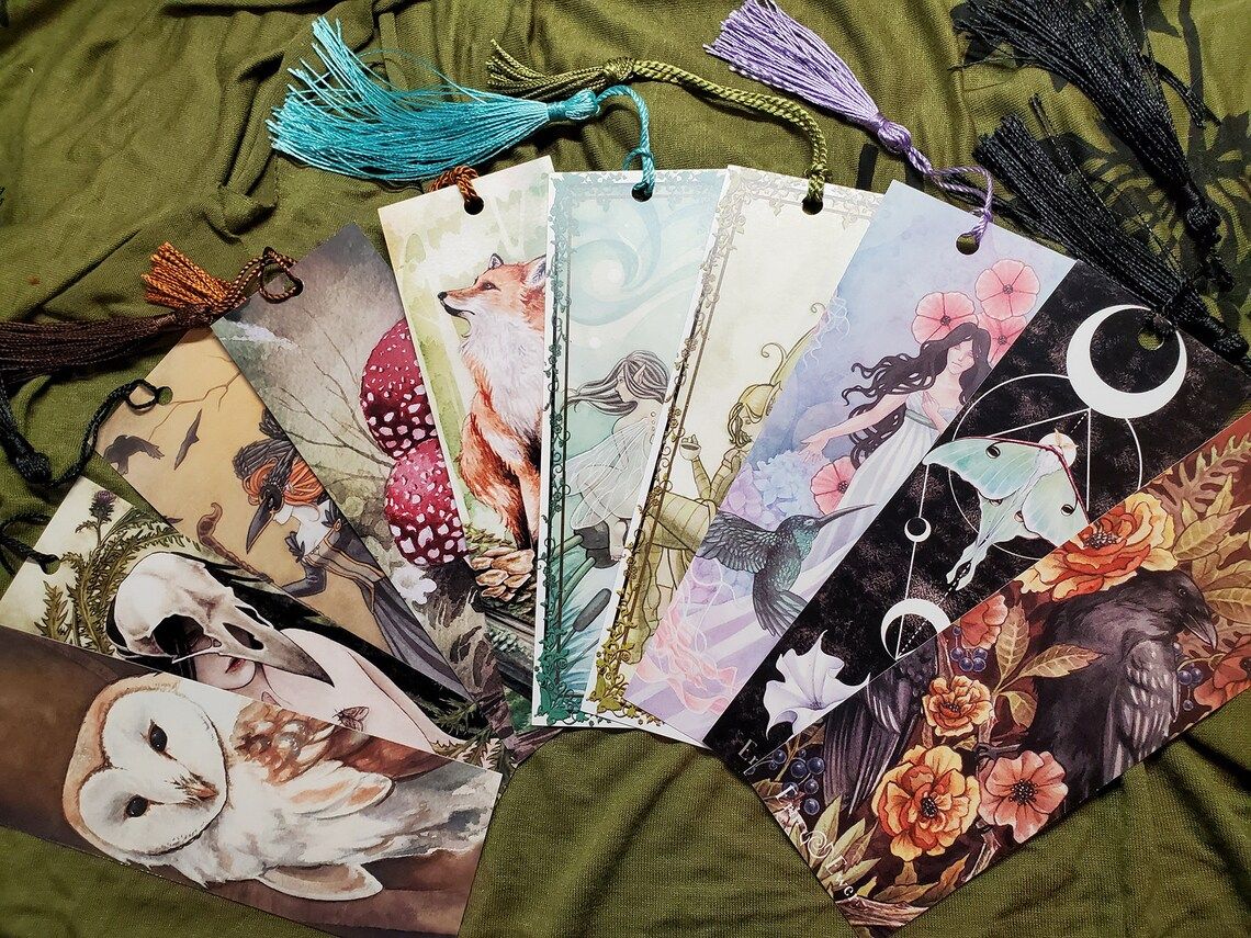 Fantasy spring bookmarks