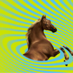 cropped cover of You Dreamed of Empires showing a horse in a green spiral