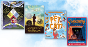 four children's book covers on sale