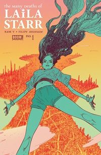 cover of The Many Deaths of Laila Starr by Ram V, Filipe Andrade, Inês Amaro, AndWorld Design 