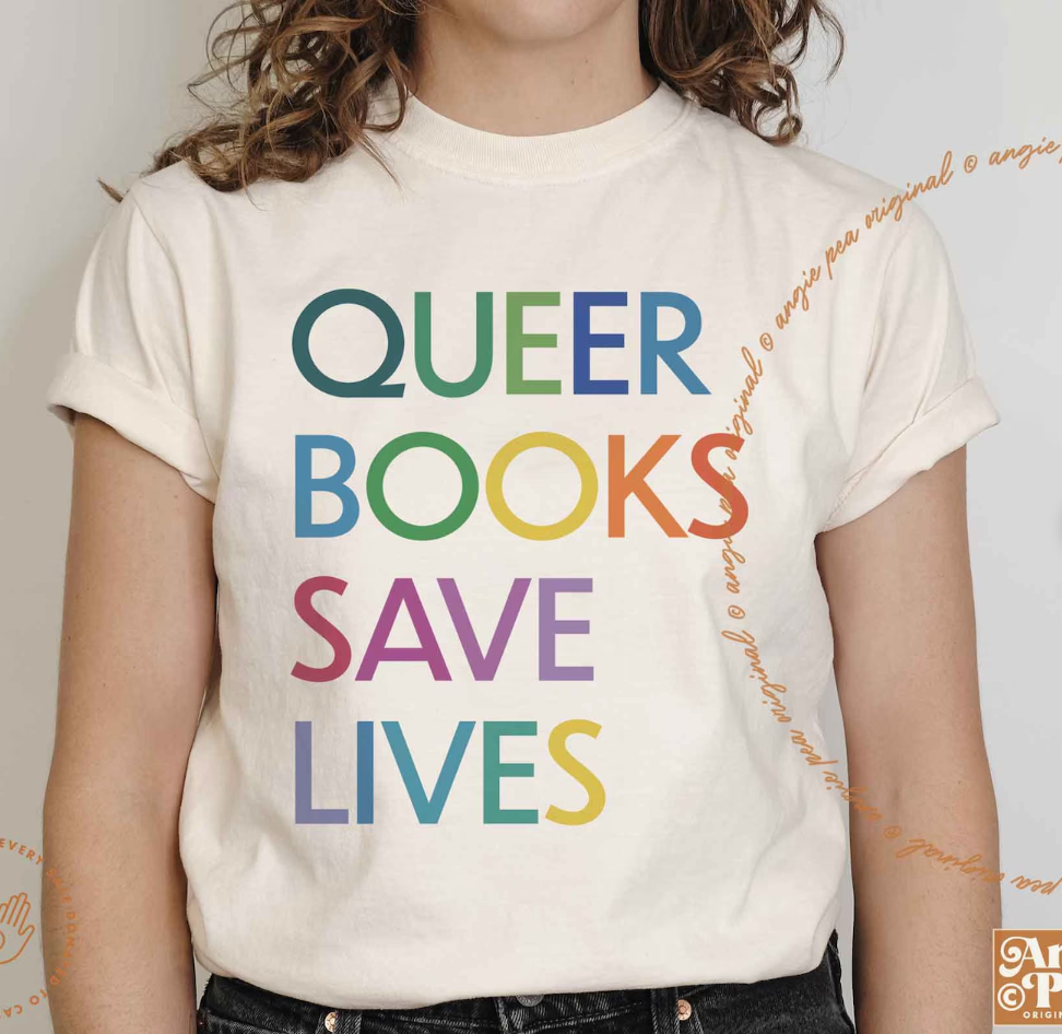 queer books save lives t-shirt
