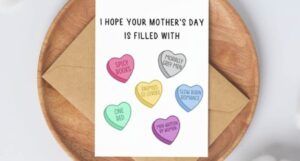 bookish mother's day card