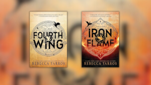 Book cover of Fourth Wing and Iron Flame by Rebecca Yarros
