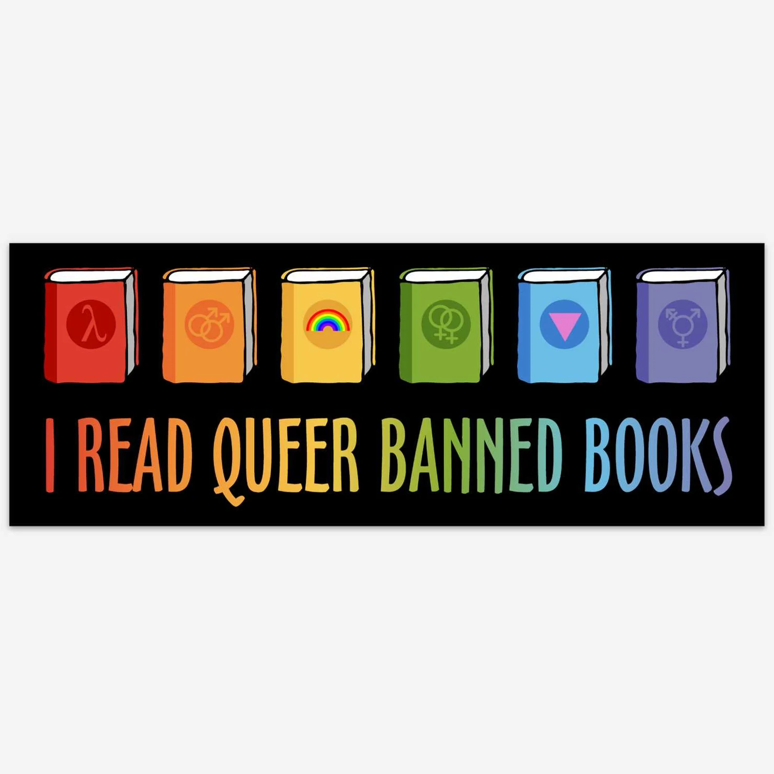 i read queer banned books bookmark