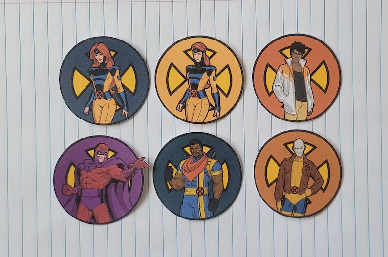 Six X-Men '97 vinyl stickers