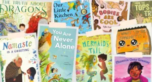 a collage of recent picture book covers