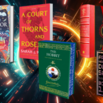 collage of SFF books on sale