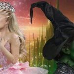 wicked movie poster with cynthia erivo and ariana grande