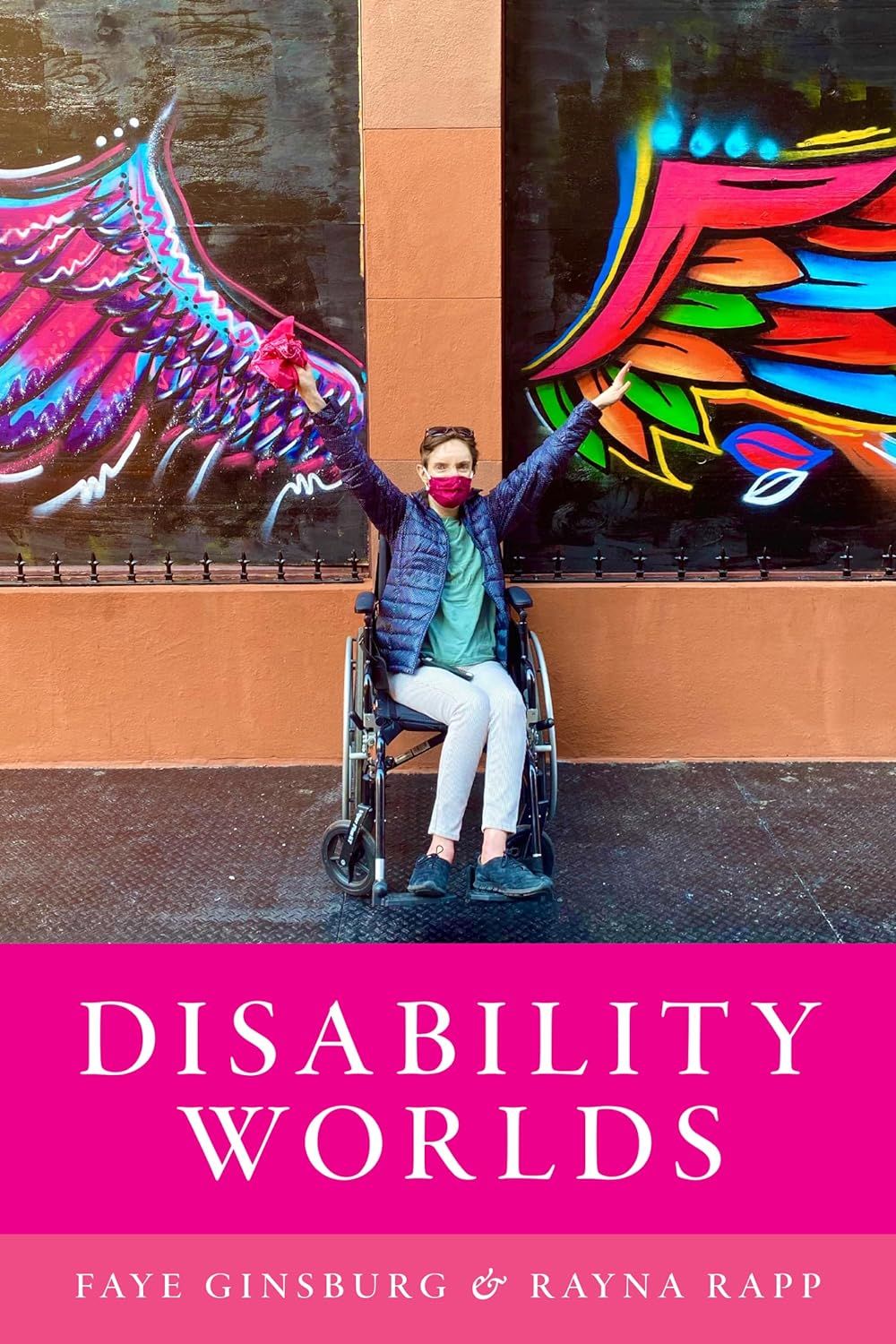 a graphic of the cover of Disability Worlds by Faye Ginsburg and Rayna Rapp