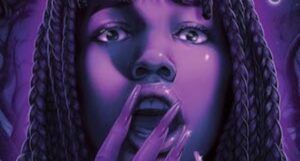 closeup of the cover for the black girl survives in this one
