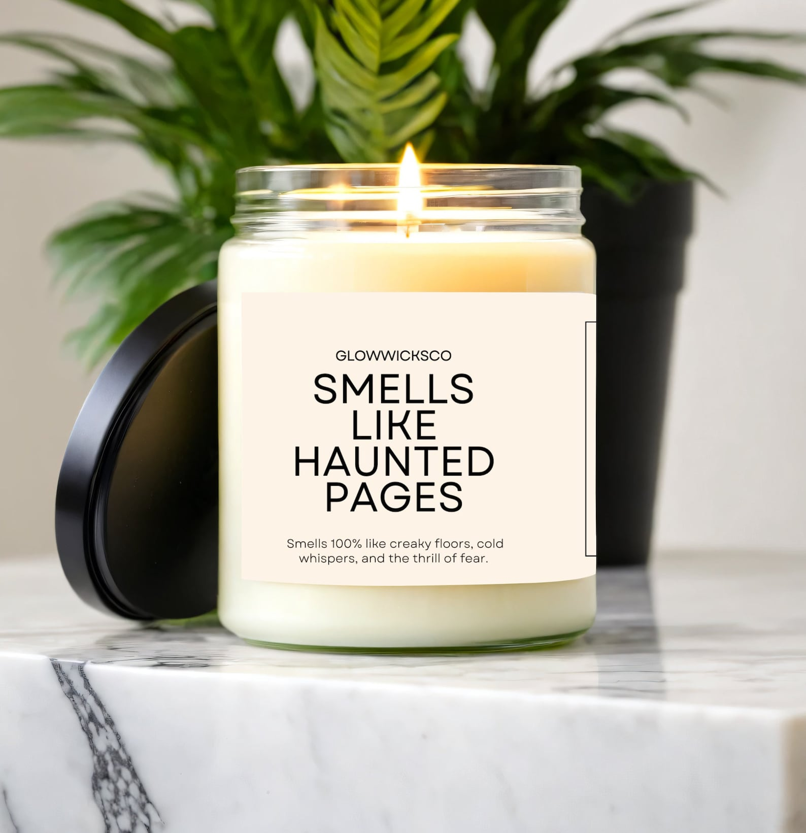 haunted pages candle