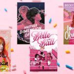 cover collage of pink queer YA books
