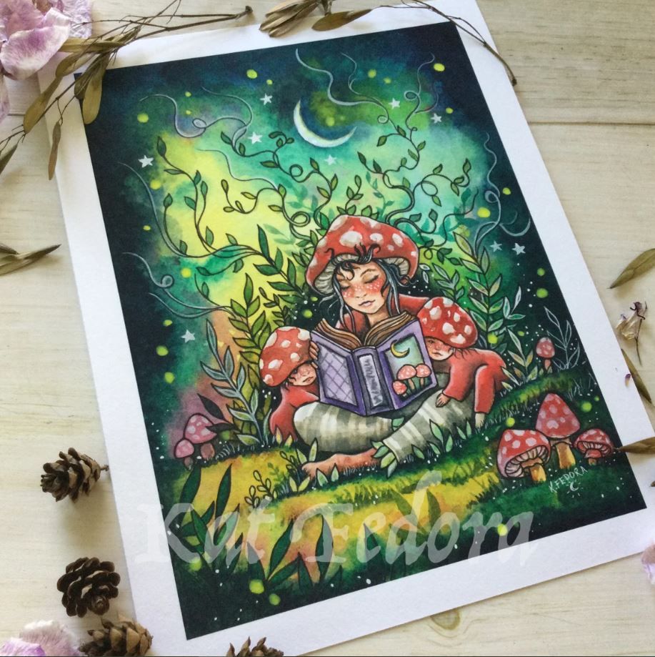 Forest Folktales Print by TheMoonsMusings