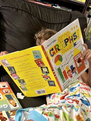 Marian reading graph book the kids are all right