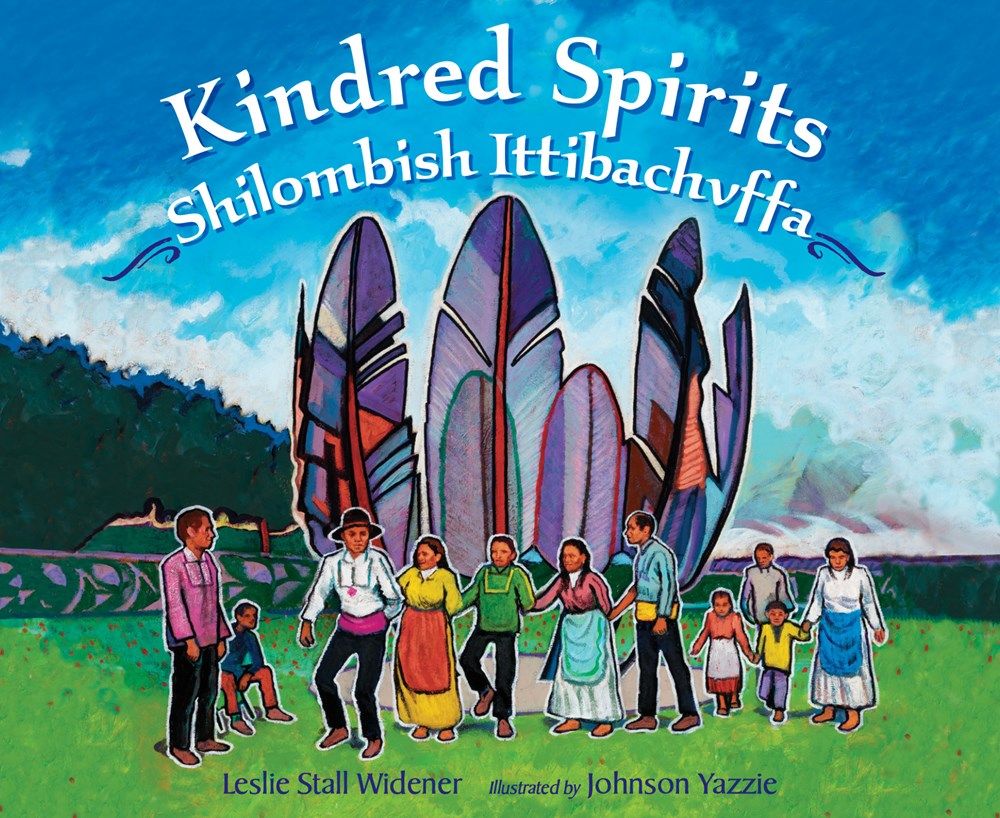 Cover of Kindred Spirits: Shilombish Ittibachvffa by Leslie Stall Widener, illustrated by Johnson Yazzie