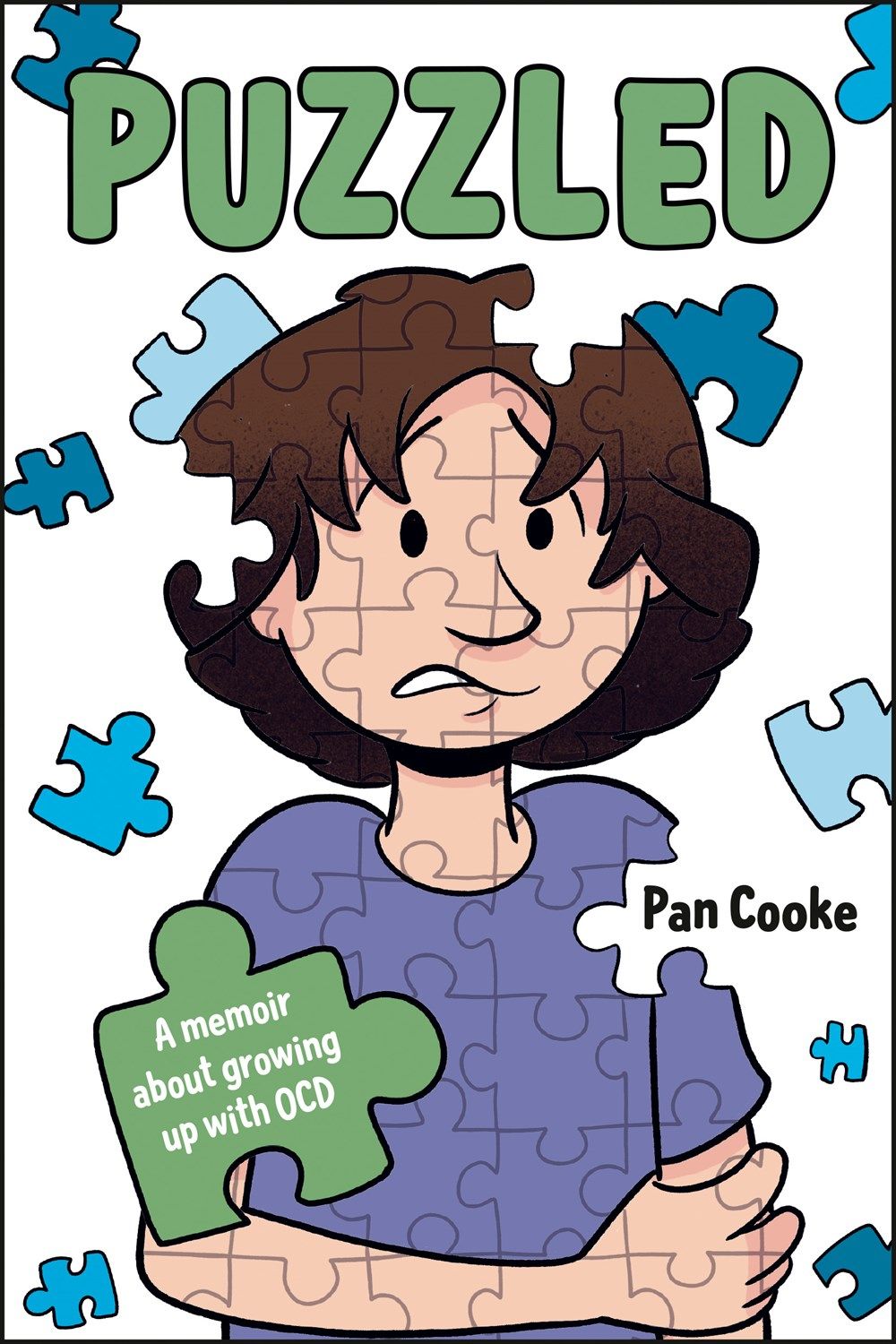 Cover of “Puzzled: A Memoir of Growing Up with Obsessive Compulsive Disorder” by Pan Cooke