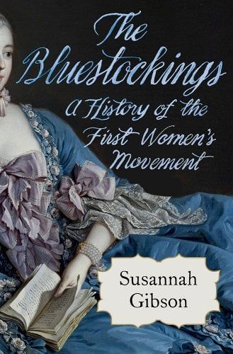 a graphic of the cover of The Bluestockings