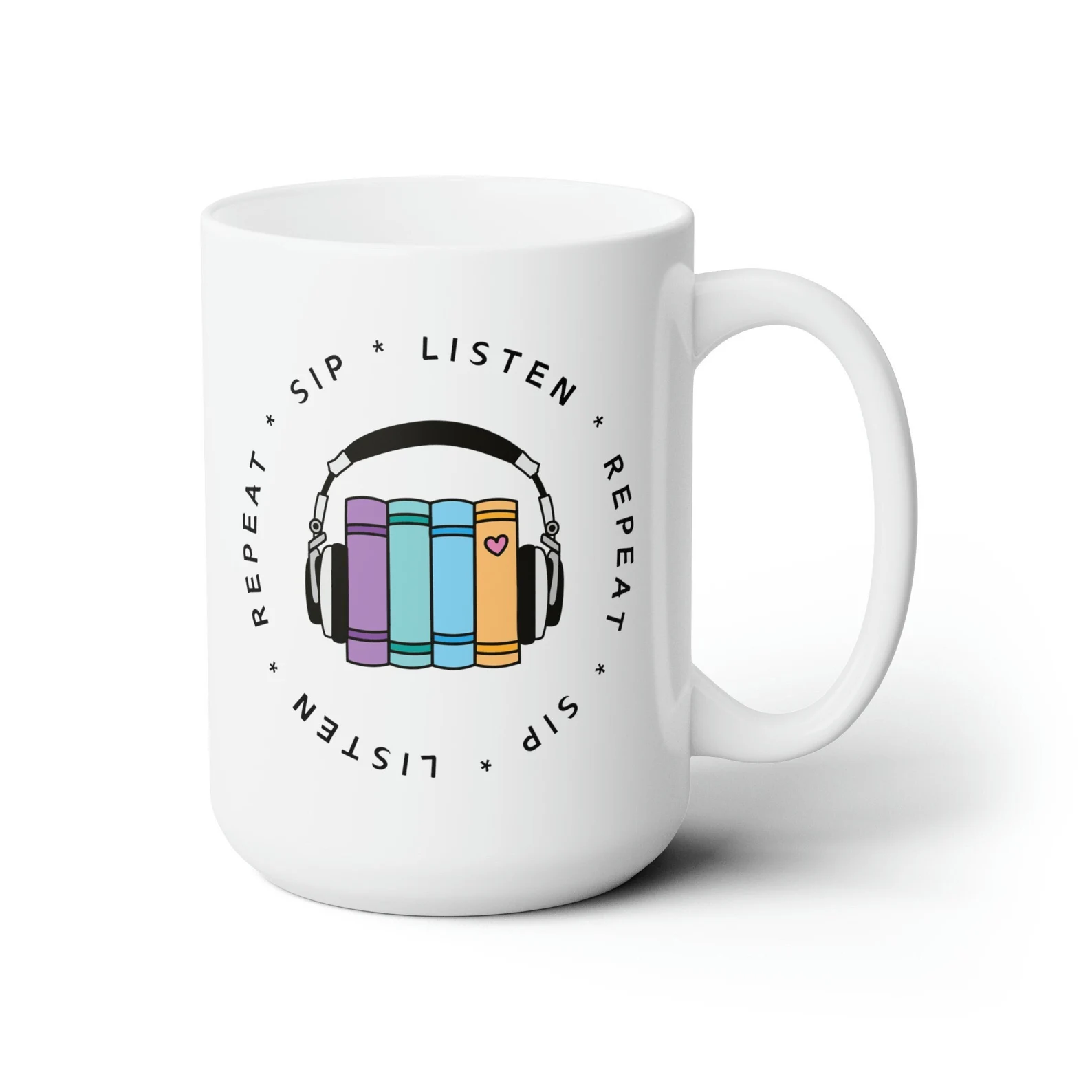 audiobook themed mug.