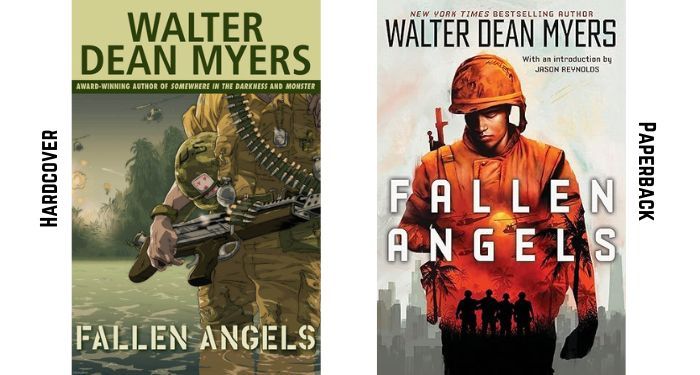 fallen angels side by side book cover comparison