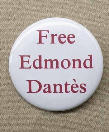 Free Edmond Dantes Button