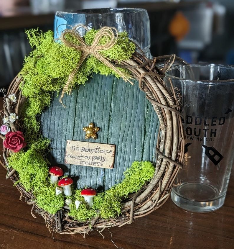 hobbit hole wreath