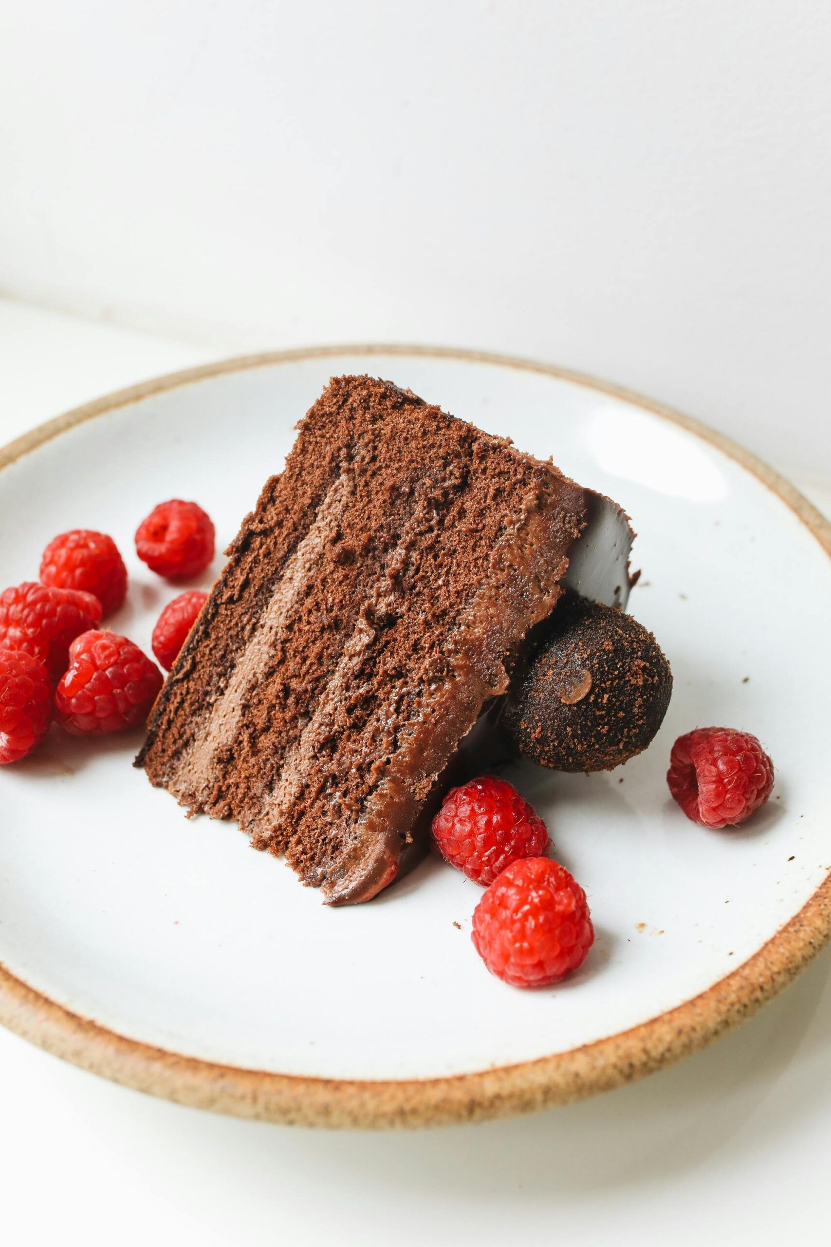slice fo chocolate cake