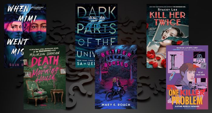 ya mysteries cover collage for ya newsletter