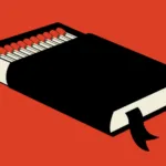 partial cover of Fahrenheit 451 showing a book as a book of matches