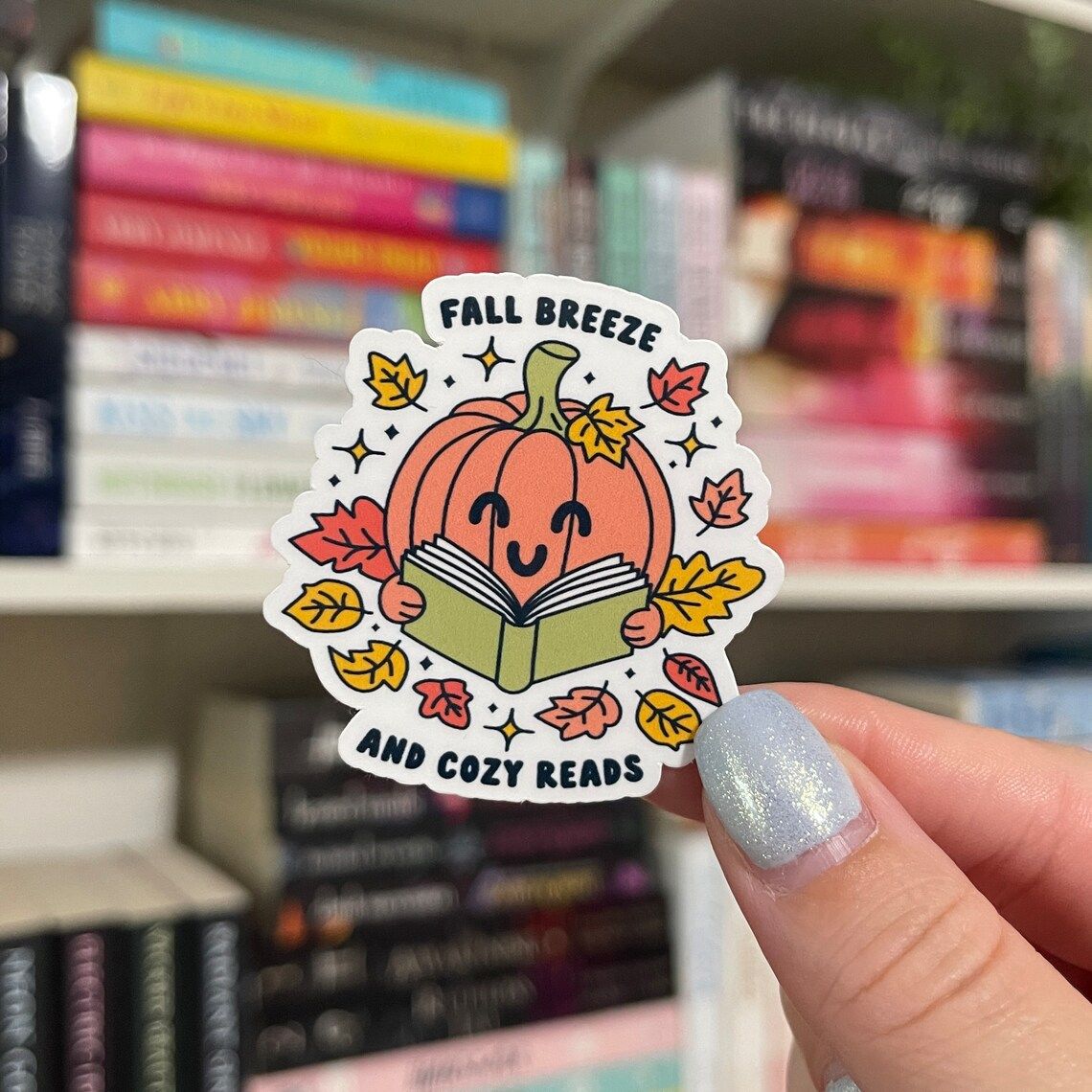 Fall Breeze And Cozy Reads Sticker by bookshopbykendra