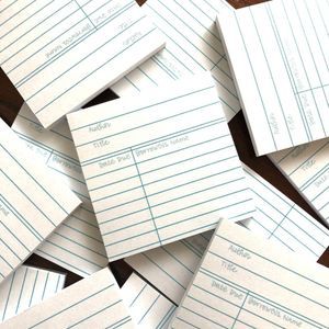 Library Card Sticky Notes