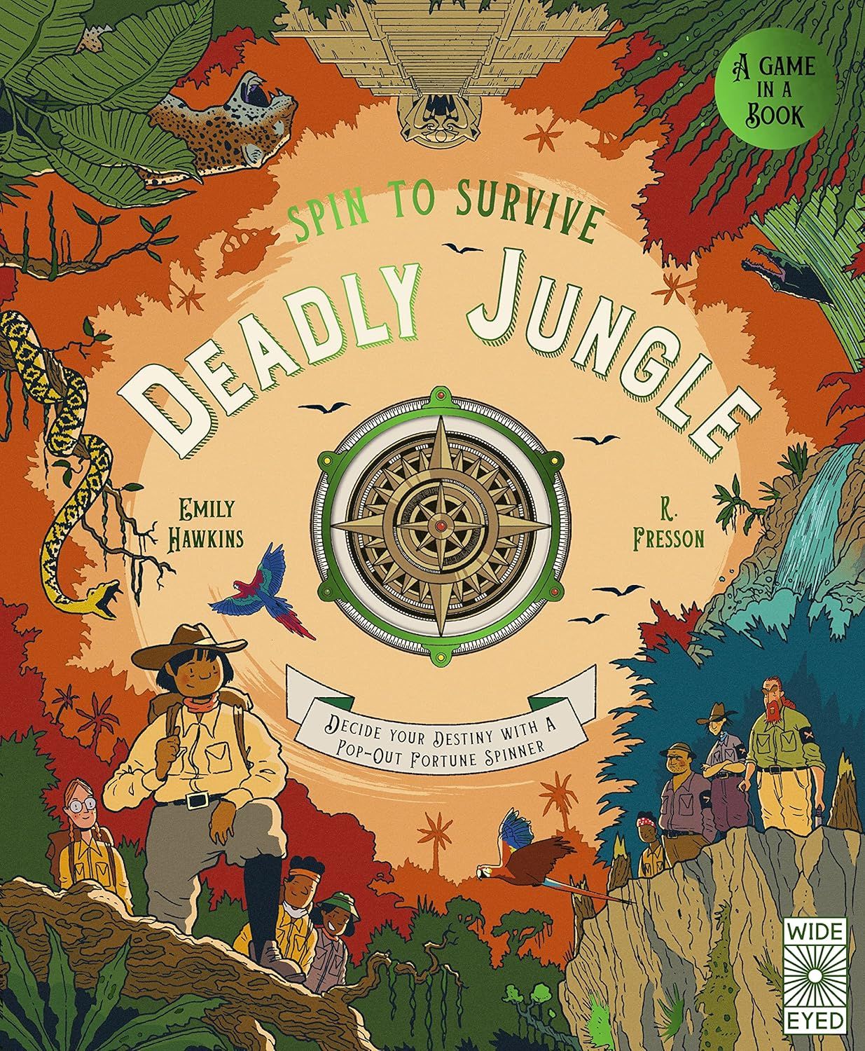 Cover of Spin to Survive: Deadly Jungle by Emily Hawkins