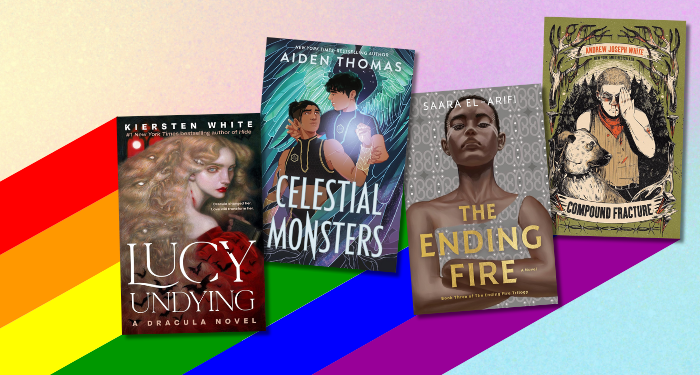 a collage of queer book covers