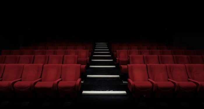 empty seats at a movie theater